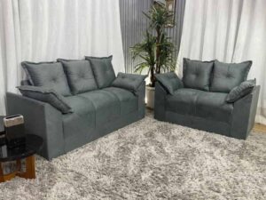 Sofá 2 e 3 Lugares Cinza 605 Paris